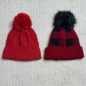 Girls’ Pom Pom Beanies